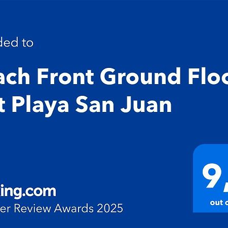 Beach Front Ground Floor Flat Playa San Juan エル・カンページョ エクステリア 写真