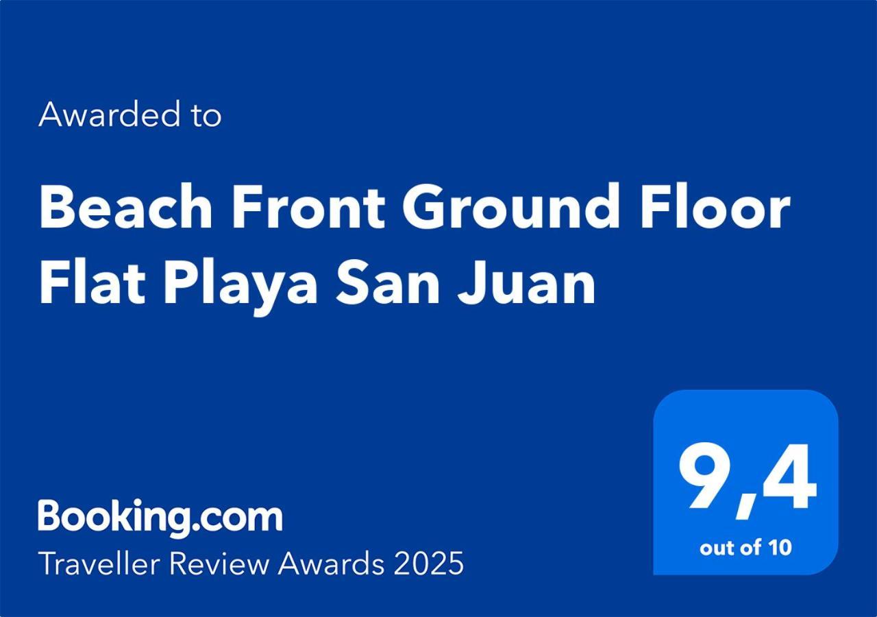 Beach Front Ground Floor Flat Playa San Juan エル・カンページョ エクステリア 写真